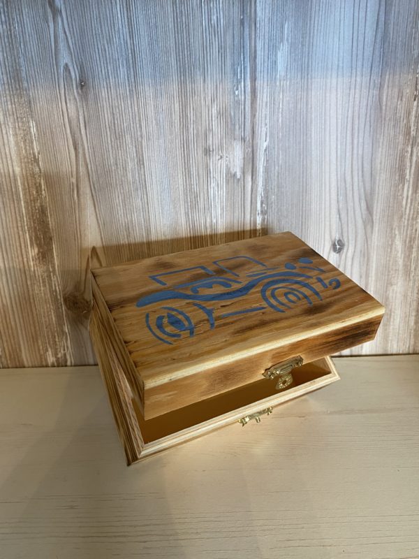 Holzbox "Buggy Tribal" blau